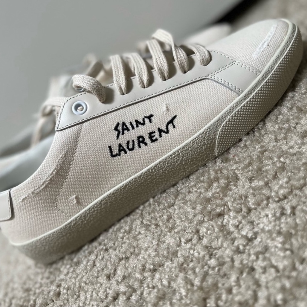 Brand New Saint Laurents Court Classic Sl06 Canvas Sneakers